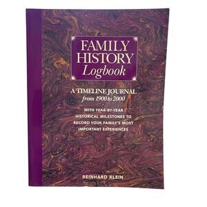 Family History Logbook Timeline Journal from 1900 to 2000 by Reinhard Klein New